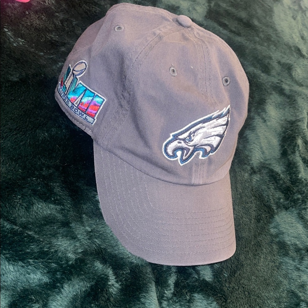 New Era Gray and Blue Cap with Eagles Logo